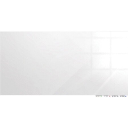 Ghent Dry Erase Board, Glass, 24 in, 36 in, No Frame Frame, White, Gloss ARIASM23WH