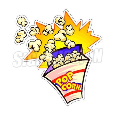Signmission Popcorn1, 12 Inch, Decal D-Popcorn1