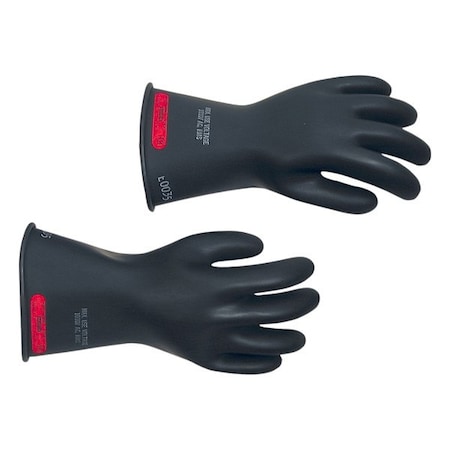 Mechanix Wear Electrical-Insulating Gloves, 1,000V AC, 5,000V DC, Rubber, Black, Size 2XL LRIG-0-11-12