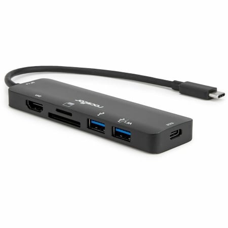 Rocstor USB TYPE-C 6-IN-1 4K MULTIPORT Y10A309-B1