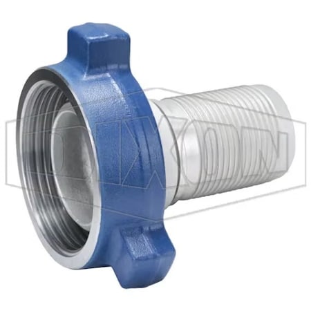 Dixon FIG 206 1 pc Male Frac Fitting with Nut and O-Ring, 4 in Nominal, Iron/Steel/Forged Steel Nut, Domes HUM206400CS