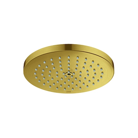 Axor ShowerSolutions Showerhead 180 1-Jet Powder Rain, 1.75 GPM in Brushed Gold Optic 28618251