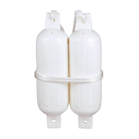 Seachoice Twin Eye White Vinyl Boat Fender 50-79251