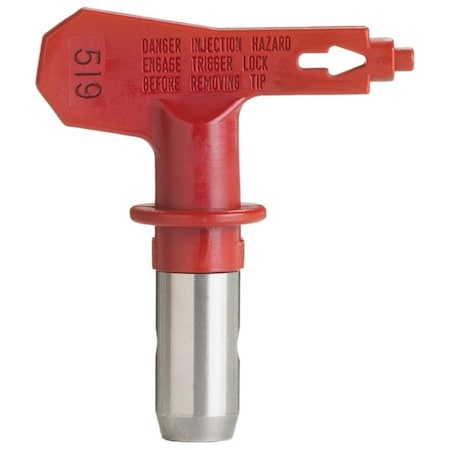 Wagner Spray Tech Wagner 662-519 Paint Sprayer Tip, 0.019 in Tip, Tungsten Carbide, Red 662-519