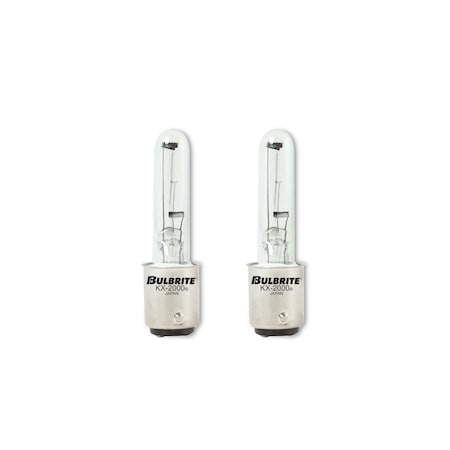 Bulbrite Double-Contact Bayonet Base BA15D Light Bulb, 40 Watt, Clear, 2PK 861346