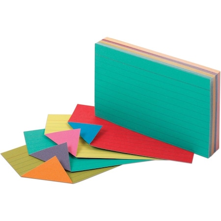 Tops Business Forms Oxford, Extreme Index Cards, 3 X 5, Vivid Assorted, 100PK 04736