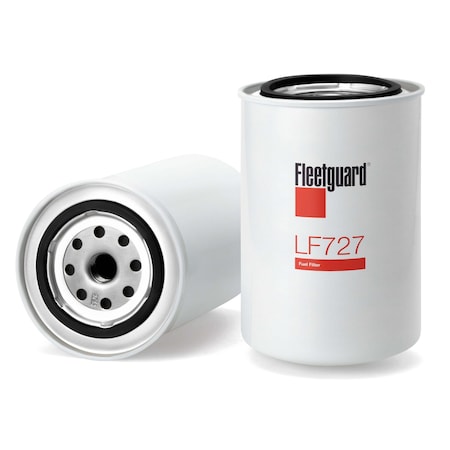 Fleetguard Oil Filter, 5.6875 in L, Spin-On LF727