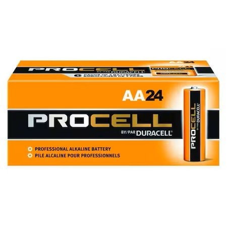 Duracell Procell Constant D Alkaline Battery, 1.5V DC, PK12 PC1300
