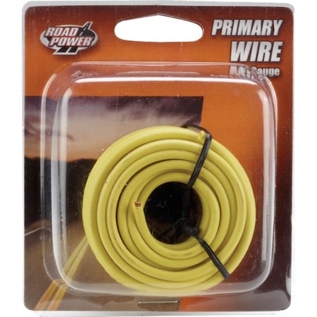 Road Power 17 ' 14 Ga. PVC-Coated Primary Wire Yellow 55670833