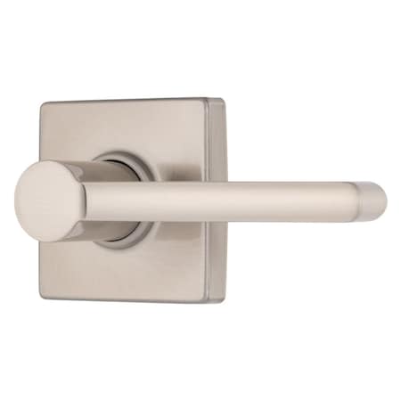 Brinks Mendocino Series Passage Contemporary Lever Square Rose Satin Nickel Finish E2427-119