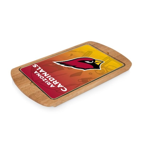 Picnic Time Family Of Brands NFL Arizona Cardinals - Billboard Glass Top Serving Tray 911-01-505-014-2