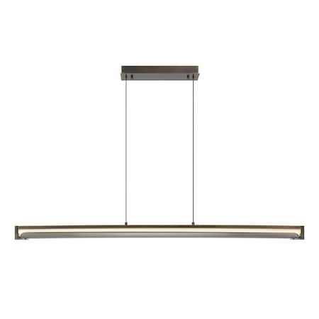 Euf Neoness, Chandelier, 50", Weathered Brass, Smoked Glass 50059-010