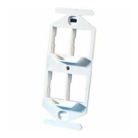 Ortronics 4-PORT FLUSH MOUNT UNLOADED, 106-TYPE TRACJACK, WHITE 40800019-88