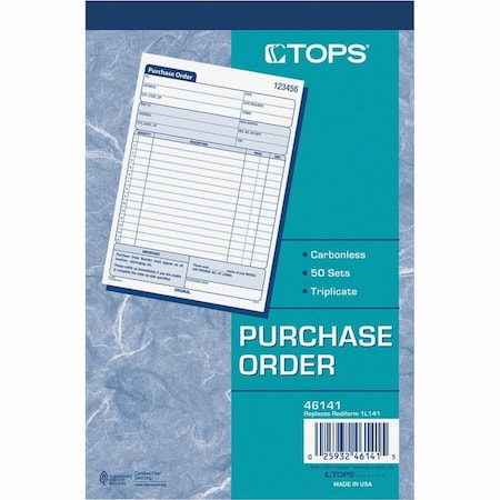Tops Purchase Order Book, 5-9/16 x 7-15/16 TOP46141