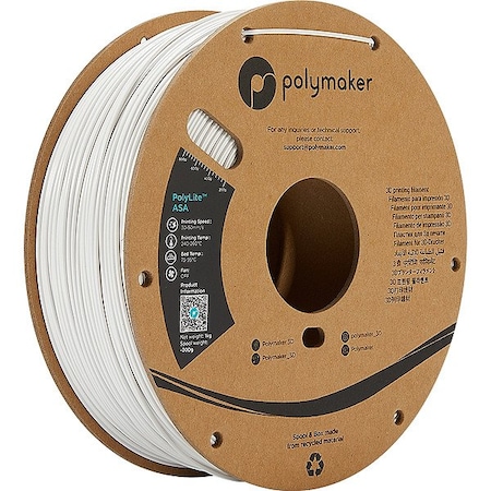 Polymaker PolyLite ASA(1.75mm, 1000g) White PF01002