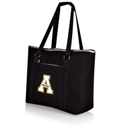 Picnic Time Family Of Brands NCAA App State Mountaineers Tahoe XL Tote Cooler Bag - Soft Cooler Bag - Picnic Cooler, Black 598-00-175-794-0