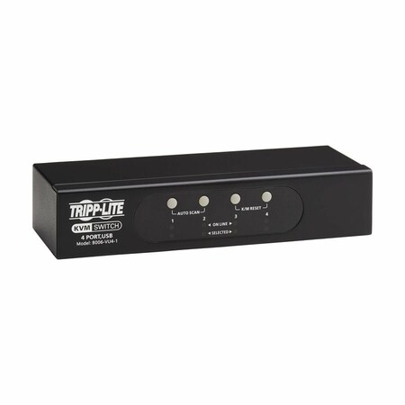 Tripp Lite Eaton Tripp Lite Series 4-Port VGA KVM Switch for USB or PS/2 Keyboard/Mouse B006-VU4-1