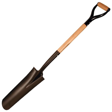 Kraft Tool Kraft Tool Round Blade Drain Spade with "D" Handle GG866