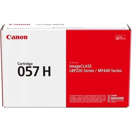 Canon CRG-057H High Yield Toner Cartridge 10,000 Yield 3010C001AA