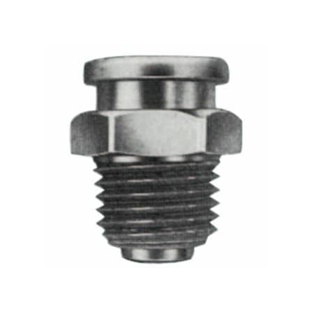 Alemite Button Head Fittings, Straight, 53/64 in, Male/Male, 1/4 in (NPTF), 50PK 025-LAGN-A1186