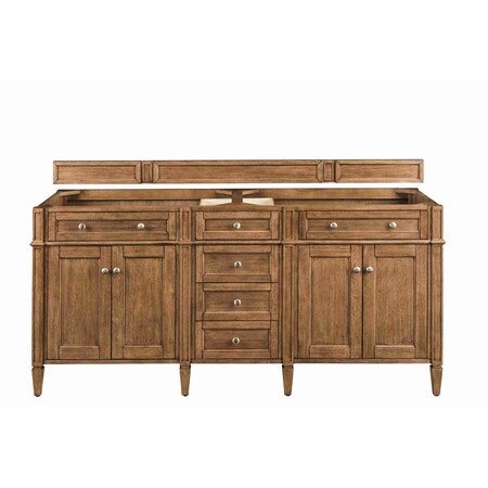 James Martin Vanities Vanity, without top, Saddle Brown, 71.8 in W x 22.9 in D, 650-V72-M-SBR
