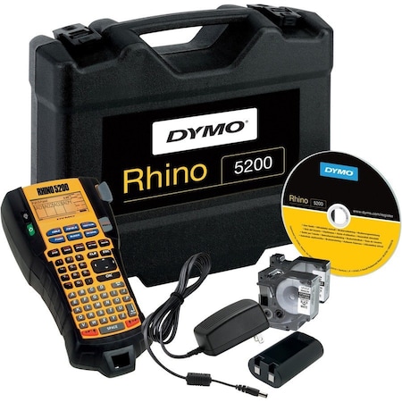 Dymo Rhino 5200 Industrial Labeling Tool. Includes Rhino 5200 And Carrying 1756589