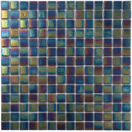 Apollo Tile Nacreous 12 in. x 12 in. Glossy Multicolor Glass Mosaic Wall and Floor Tile 20 sq. ft./case, 10PK APLPE88BK903A