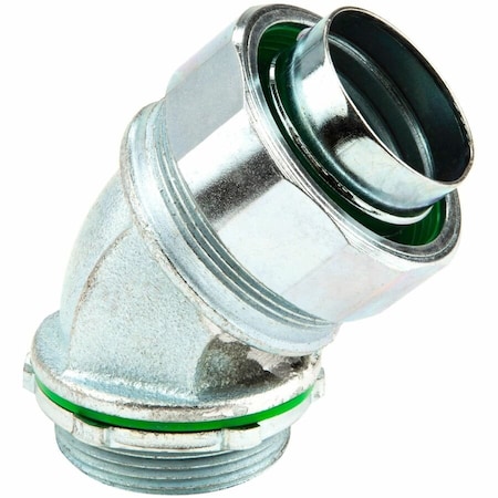 Dottie Conduit Fitting Connector, 2 in, Threaded, Steel, Zinc Plated SL45200