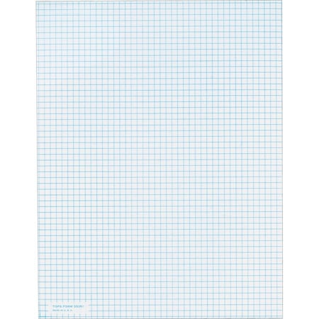 Tops Business Forms TOPS, QUADRILLE PADS, 5 SQ/IN QUADRILLE RULE, 8.5 X 11, WHITE, 50PK 33051