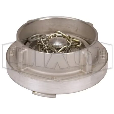 Dixon The Right Connection Fire Hose Cap with Cable, 3 in Nominal, Storz End Style, Forged Aluminum, Domes SC300-NL