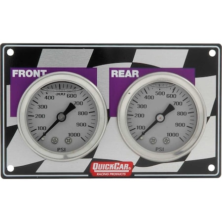 Quickcar Racing Products Light Weight 1.5 in. Mini Brake Bias Horizontal Gauge Panel QRP61-103