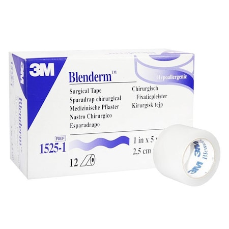 3M Tape Surgical Blenderm Clr 1"X5 Yards, 12PK MMM15251Z