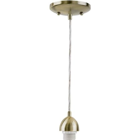 Westinghouse Mini Pendant Light Fixture, 1-Lamp, Incandescent Lamp, Antique Brass Fixture 7028700