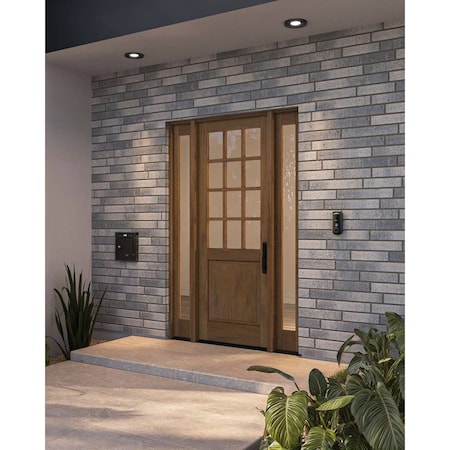 Doornmore G5012, 65.25" x 98" ( 36" Door + 2x12" Side) Right Hand, Mahogany SDL 12 Lite 1/2 Lite Exterior Door G5012-SW-3696-G101-SL_1-2_RI