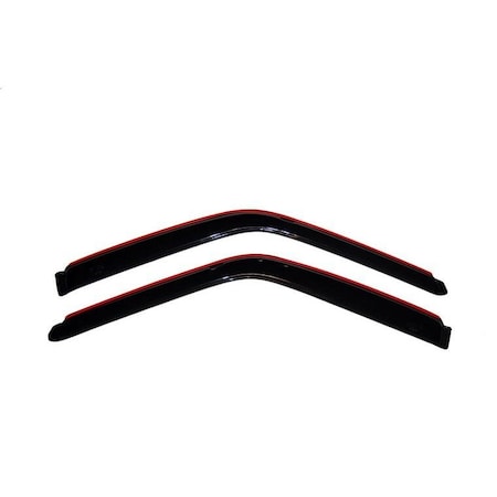 Ventshade Rainguards, Aerodynamic Design, In-Channel, Smoke, Acrylic, Set Of 2 192099