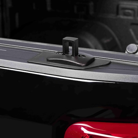 Putco Tie Downs, Stake Pocket Mount; 250 Pound Capacity; Powder Coated; Black; Stainless Steel; Set Of 2; 99914B