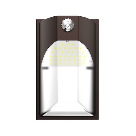 Cooper Lighting Halo EWP Entry Wall Pack, 120 V, 12 W, LED Lamp, 1659 Lumens, 5000 K Color Temp, Polycarbonate Fixture EWP15FSDBZ