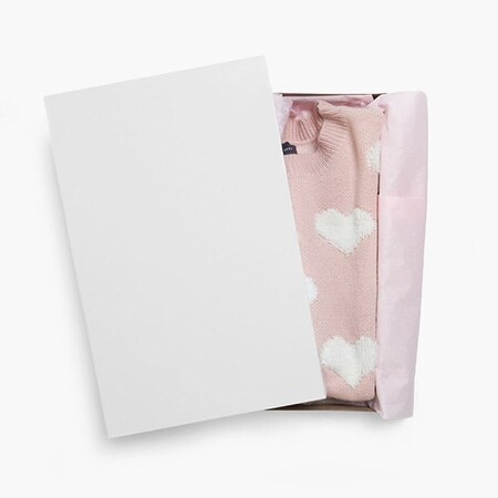 Nashville Wraps White 2 Piece Pop Up Apparel Box, 17x11x2.5, 50PK AB4E