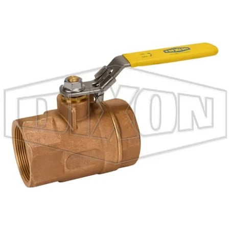 Dixon BBV Safety Vented Ball Valve, 2 in Nominal, FNPT End Style, Bronze Body, Standard Port, RTFE Softgoo BBV200LV