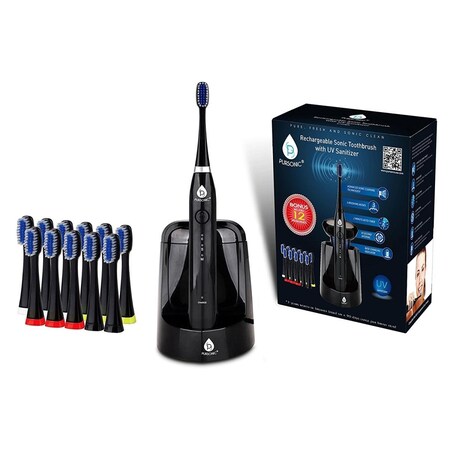 Pursonic Sonic Toothbrush with UV Sanitizing Function, Black S750