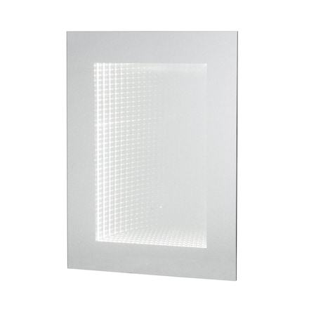 Homeroots 32" Silver Lighted Frame Accent Mirror 485003