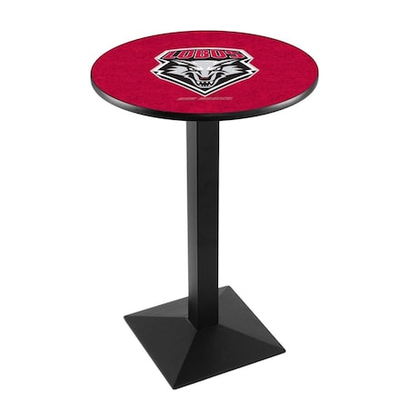 Holland Bar Stool Co 42" Blk Wrinkle New Mexico Pub Table, 36" dia. Top L217B4236NewMex