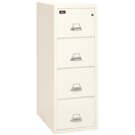 Fireking 4 Drawer, 2 Hr Fire & Impact Rated, Vertical, 32" depth Legal Ivory White 4-2157-2IW