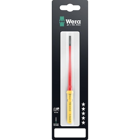 Wera Kraftform Kompakt VDE 60 iS Take it easy SB, 0.8 x 4 x 157 mm 5006557001