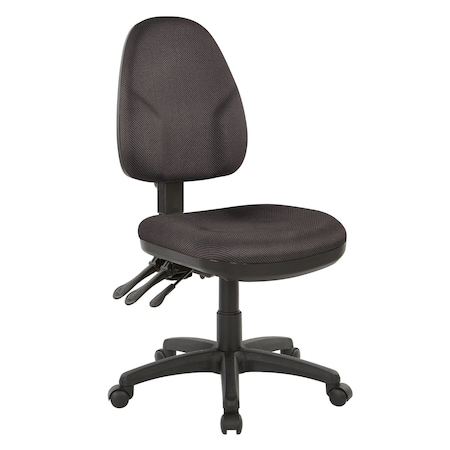 Office Star Products Ergonomic Fabric Dual Function Ergonomic Chair, Jet 36420-297