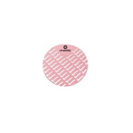 Air Works Urinal Screen, Round, Strawberry, PK60 AWUS004-BX