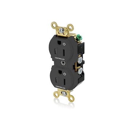 Leviton Extra Heavy Duty Controlled Duplex Receptacle 15 Amp, 125 Volt 5262-2PE