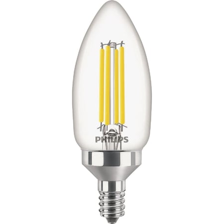 Signify Ultra Efficient 60W Equivalent Daylight B11 LED Light Bulb, 3PK 592154