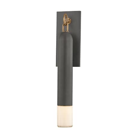 Troy Lighting 1 Light Kaspars Wall Sconce Texture Black/Soft Black B7911-TBK/SBK