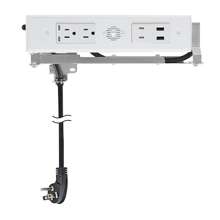 Docking Drawer Electrical Charging Outlet Duo 2 AC 4 USB-C (PD) 2 USB-A White 15 Amps for Drawers 1514-278W